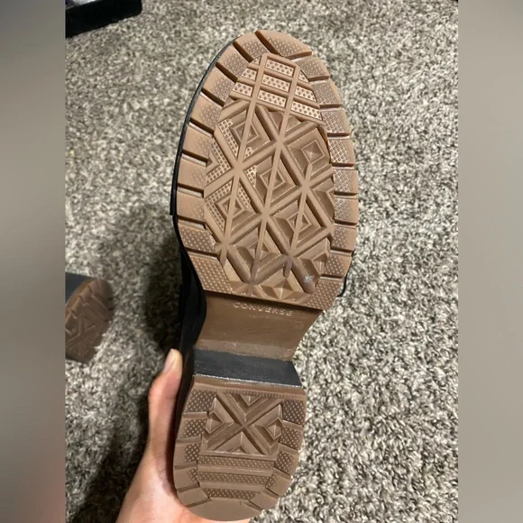 Converse GR82 Heeled Combat Boots Military Moto Punk Grunge Alt - Picture 8 of 12